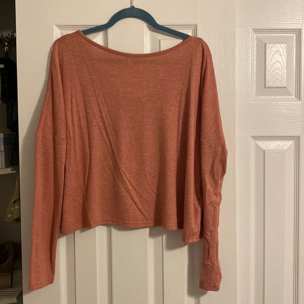 Roxy coral pink long sleeve size small